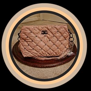 Gilda Paris Quilted Bag with Gunmetal Accents